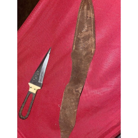 Ww1 WW2 War Trench  Knife Dagger Handmade Stars One Of A Kind Navy Army Vintage - Picture 2 of 8